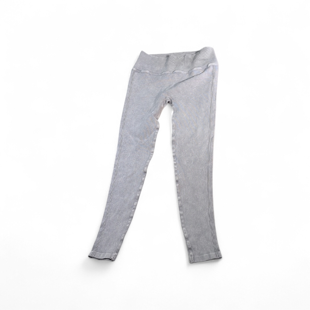 NUX Gray Bleached Leggings Size Medium